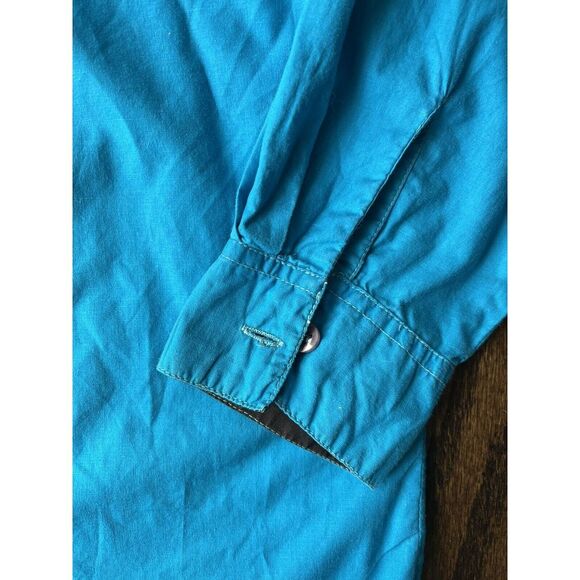 ADOBE ROSE WESTERN BUTTON DOWN SHIRT WOMEN'S AZTEC ACCENTS RODEO...MEDIUM - Picture 3 of 8